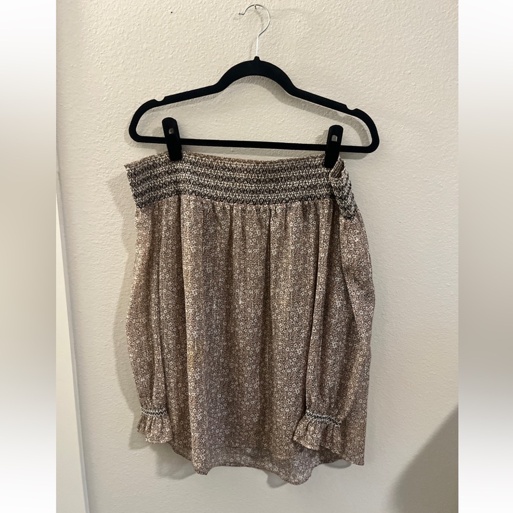 Rebecca Minkoff off shoulder blouse size large